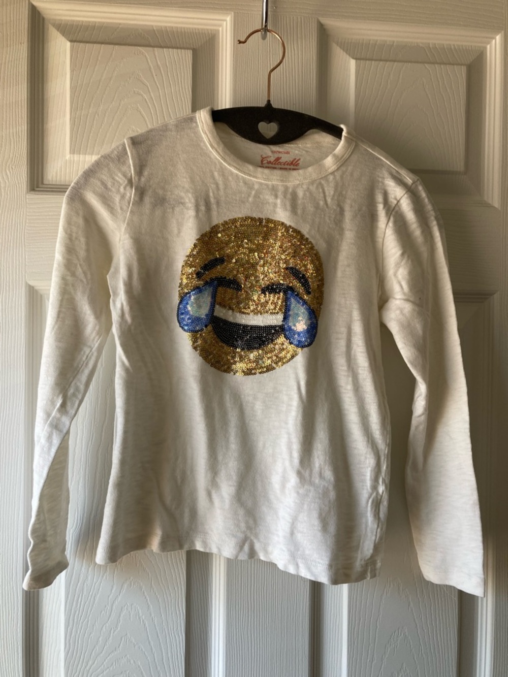 Jcrew Crewcuts Collectible Emoji Shirt, size 10